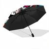 1pc Colorful Skull Design Pattern Beautiful Looking Automatic Folding Umbrella, 3 Folding, 8 Iron Frame Design, Durable and Suitable for Travel a