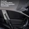 Für Tesla Neues Modell Y/YL/3 Upgrade Sichtschutz-Sonnenschutz Frontseitenfenster Sonnenschutzscheiben Windschutzscheiben-Sonnenschutz Outdoor-Camping