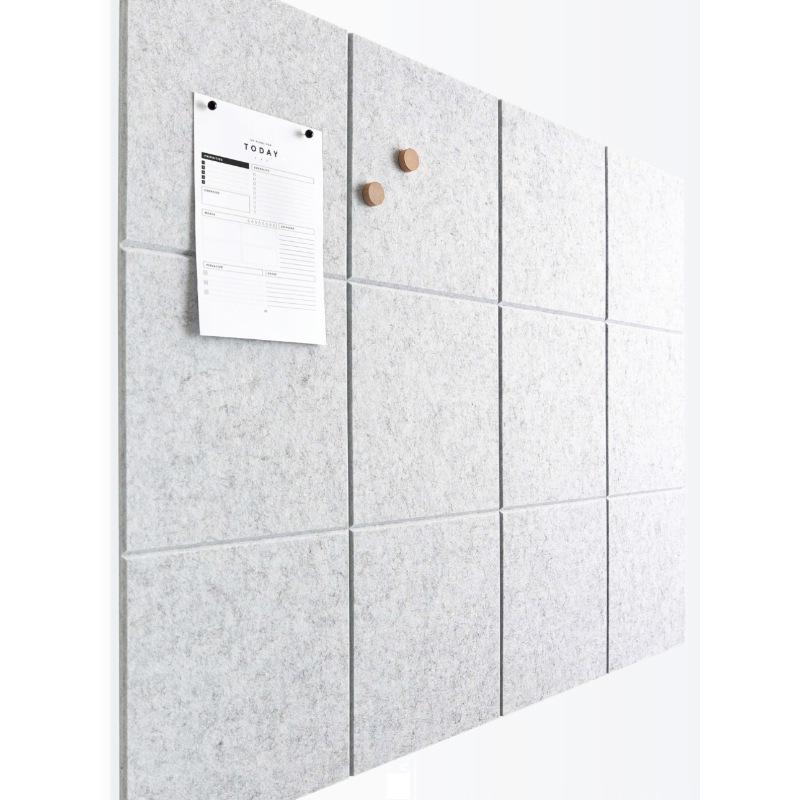 12-Piece Self-Adhesive Acoustic Panels - Soundproof, Eco-Friendly Polyester Fiber Wall Stickers