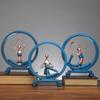 European-style Yoga Girl Figure Resin Decoration Creative Home Wine Cabinet Porch Light Luxury Art Sculpture Ornaments