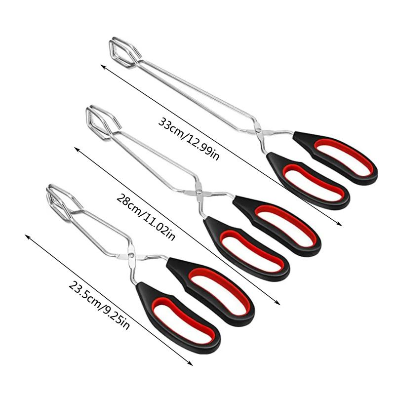 Barbecue Scissor Tongs Grilled Food Tong Long Handle Scissor BBQ Bread Roast Clip Kitchen Baking Tongs BBQ Accessories BBQ Tools