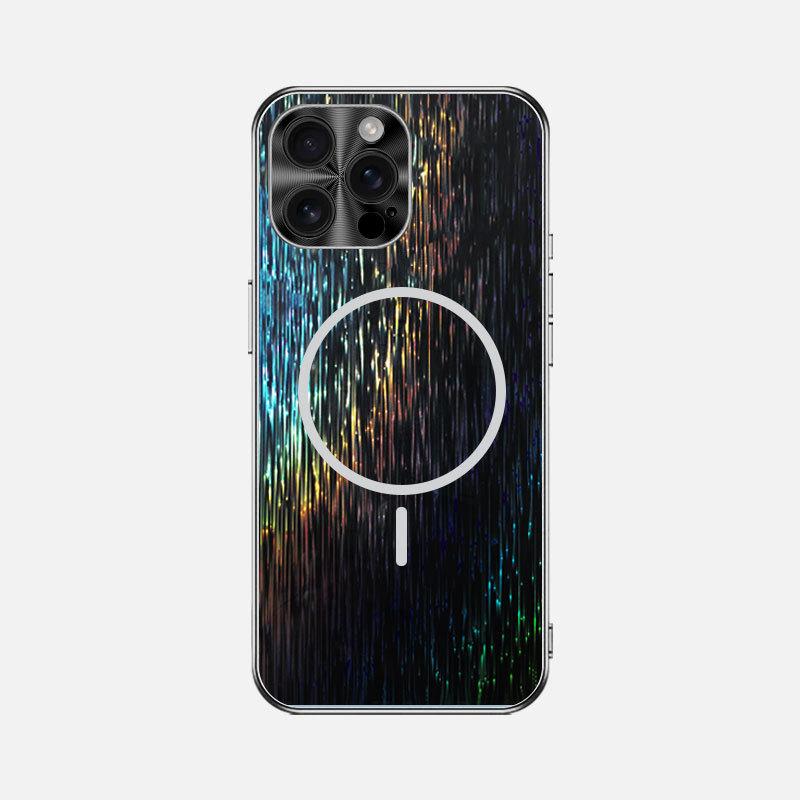 Applicable to Apple 16pro mobile phone case colorful AGiPhone15pro light luxury men's and women's new 14 magnetic attraction function 13