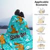 1PC Scooby-Doo Pattern Outdoor Blanket Lightweight Flannel, Soft & Warm, All-Season Use for Sofa, Outdoor018