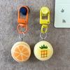 Cute Fruit Print Resin Keychain Creative Bag Hanging Decoration Backpack Charm Gift For Friend Couples
