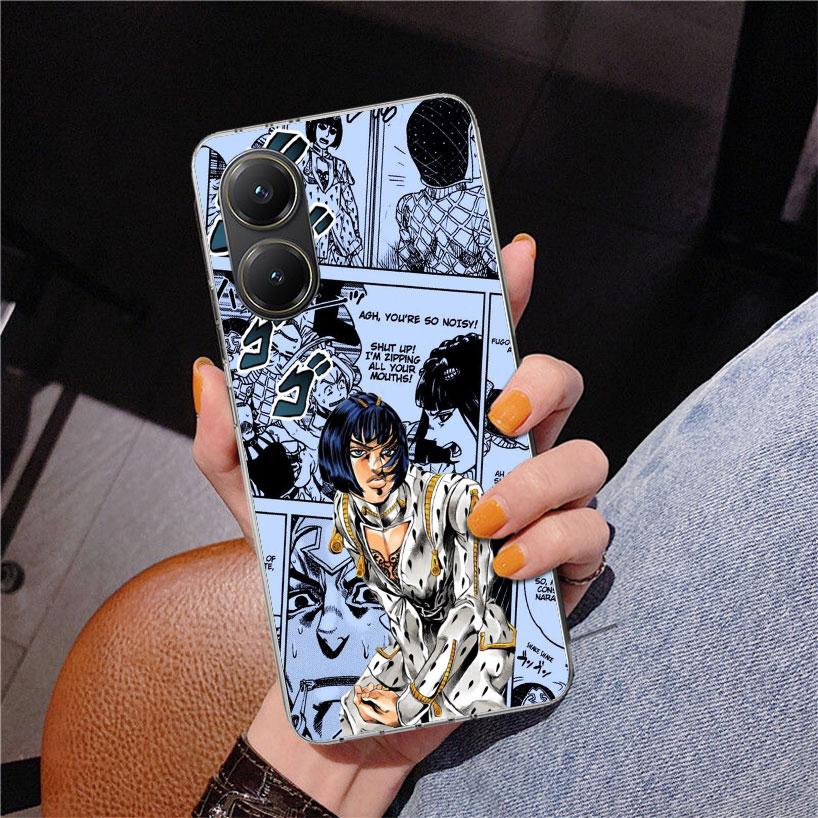 JoJo Adventure Bruno Buccellati Phone Case For Xiaomi Poco X7 X6 X5 Pro F7 Ultra Redmi 15C 15 13C 13 12C 12 10 10A 10C 9 9A 9C 9