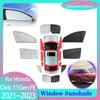 Full Cover Sunshades for Honda Civic 11th Gen FE FL Sedan ~ Car Accessorie Windshield Curtain Rear Side Window Visor Mat
