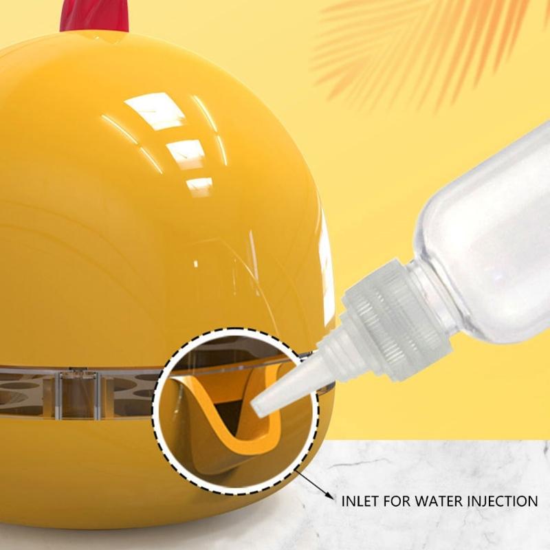 Eggs Incubator 5 Eggs Incubators for Hatching Eggs Heat and Humidity Control 5 Eggs Fully Turnning Poultry Hatcher