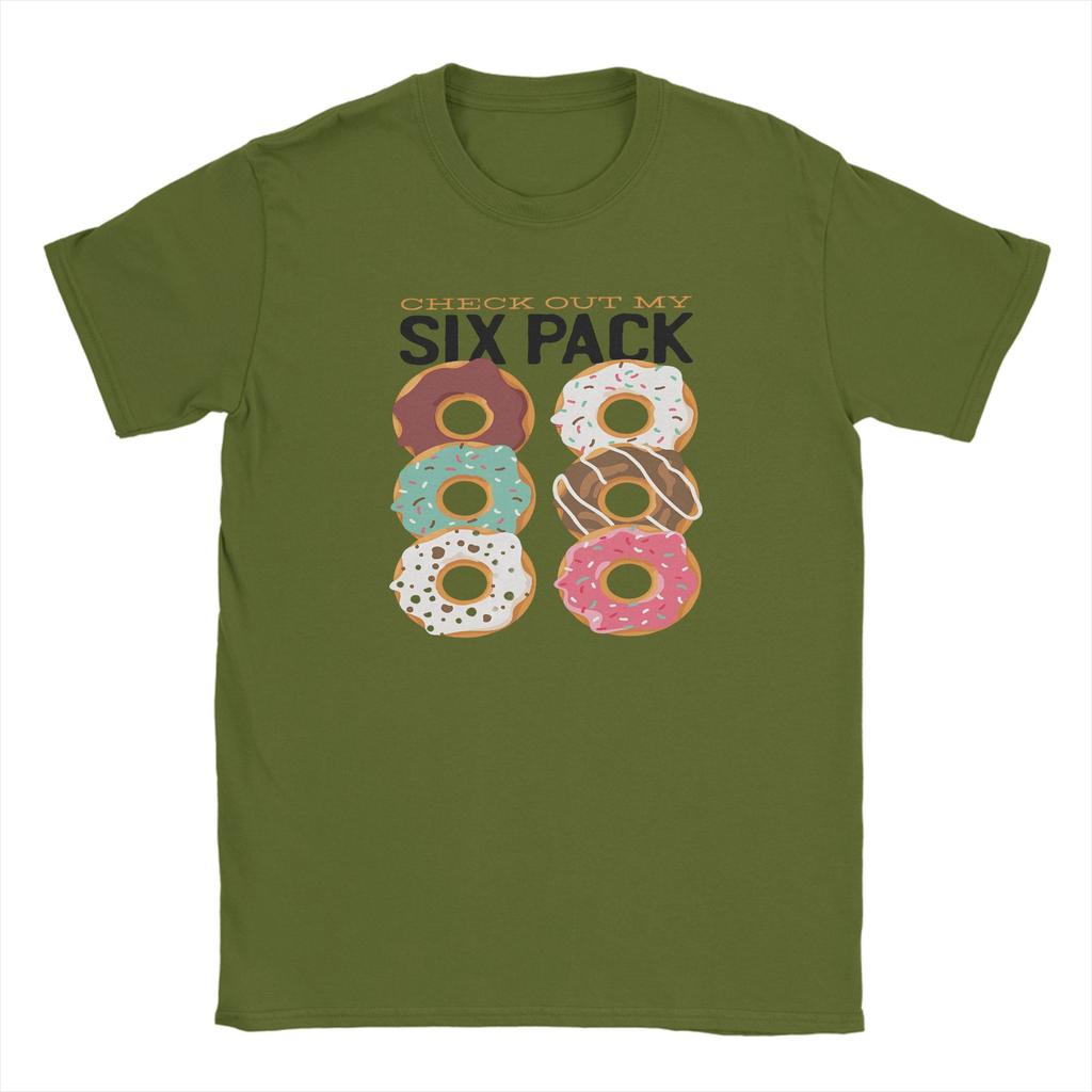 Check Out My Six Pack T Shirts Unisex Cotton Casual TShirt O Neck Donut Tee Shirt Short Sleeve Tops Plus Size