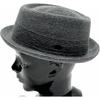 Ruben [Ruben] Black Cletion Bespoke Hat Knit Cotton Poly Thermo Hat Thermo Pork Pie Hat All Season Xl Gray