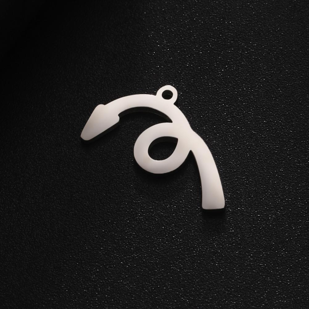 Teamer 5pcs Fashion Charms for Jewelry Making Stainless Steel Charm Pendant DIY Bracelets Necklace Jewelry Accessories Wholesale