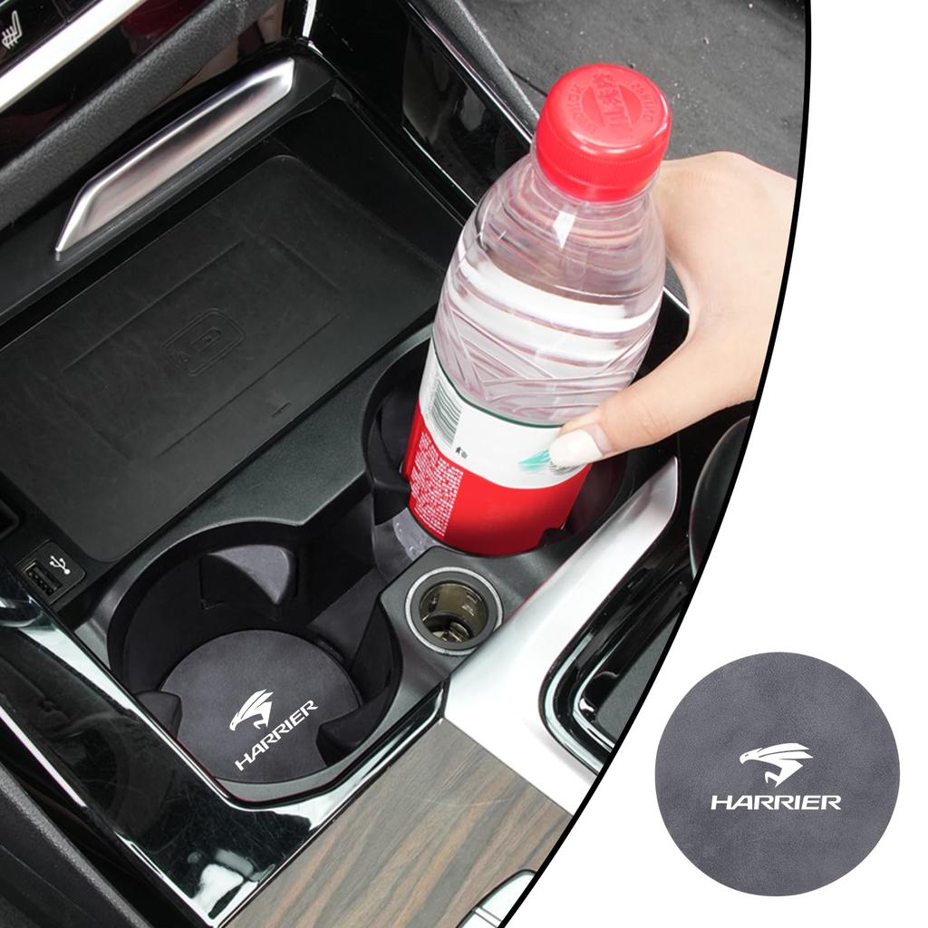 Cup Mat, Car Coaster for Toyota Harrier 60 Series 80 Series GR, Anti-Slip, Vibrating