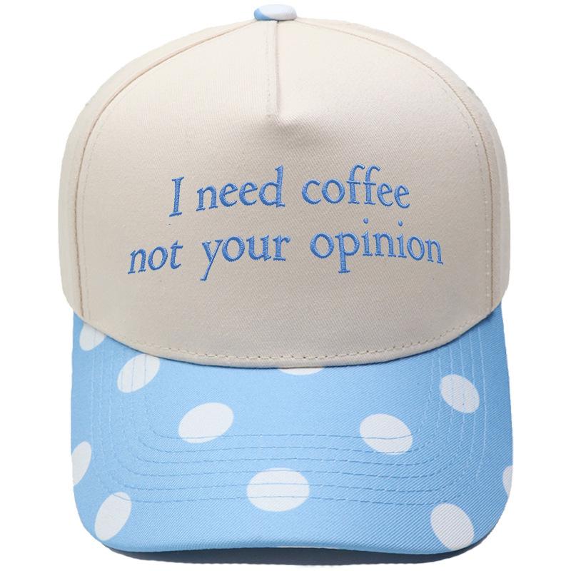 I Need Coffee Embroidered Truck Driver Hat Color Matching Fun Men and Women Casual Shade Dad Hat