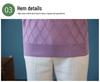 Mother's Day Elegant Knitted Loose Lapel T-shirt - Summer Style for Middle-Aged and Elderly Women