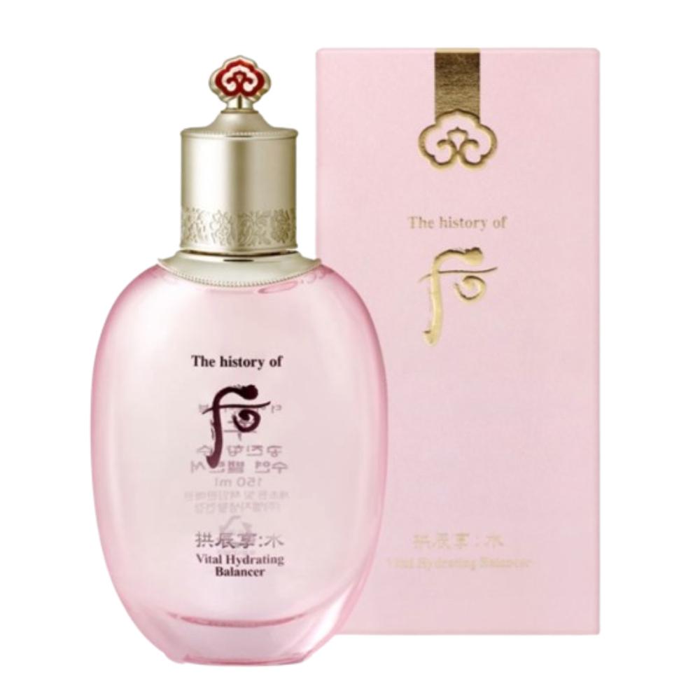 The history of whoo Gongjinhyang Soo Vital Hydrating Balancer 150ml Korean Herbal Moisture Boosting Toner Refreshing & Revitalizing K-Beauty Skincare