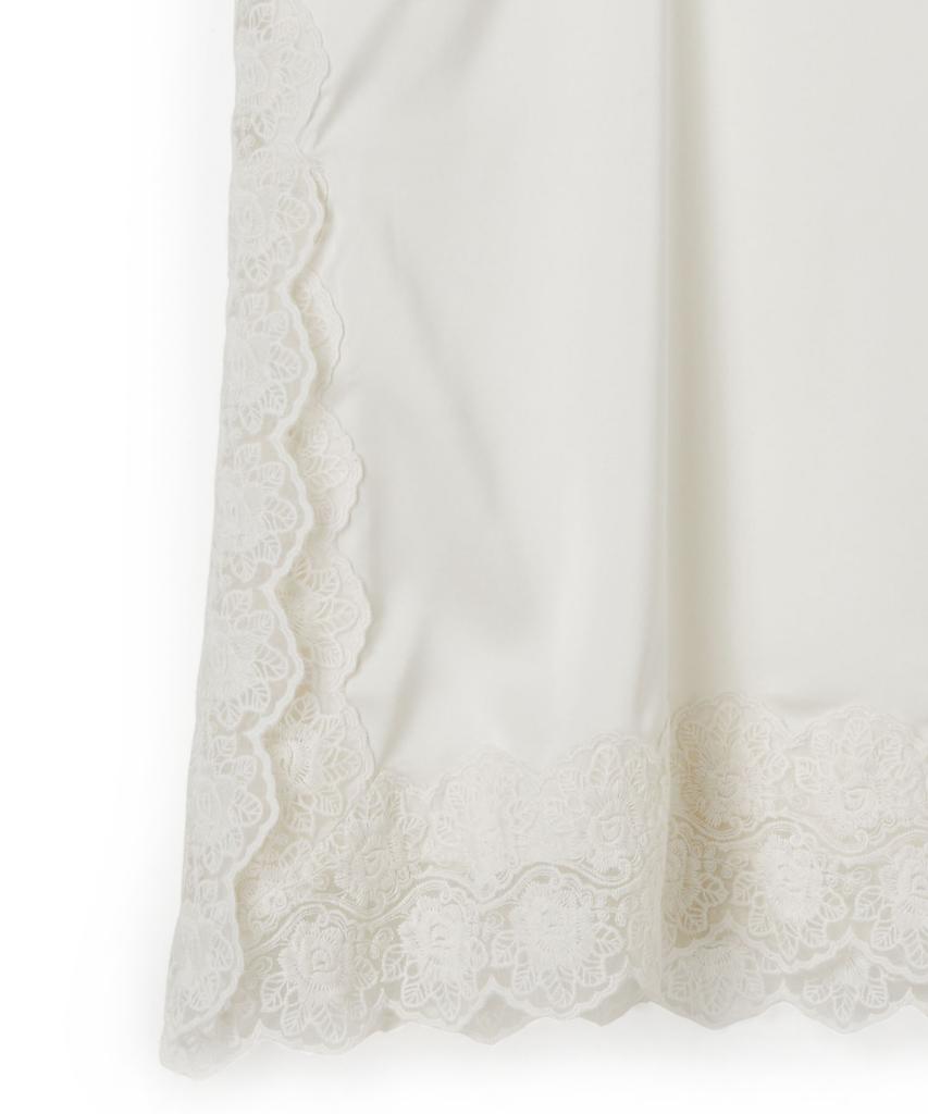 PENFIELD Lace Slit Slip Sleeveless Ivory_Fs2Ws34F