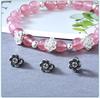S925 Sterling Silver Retro Flower Beads: Wealth-Attracting Spacer for DIY Bracelets