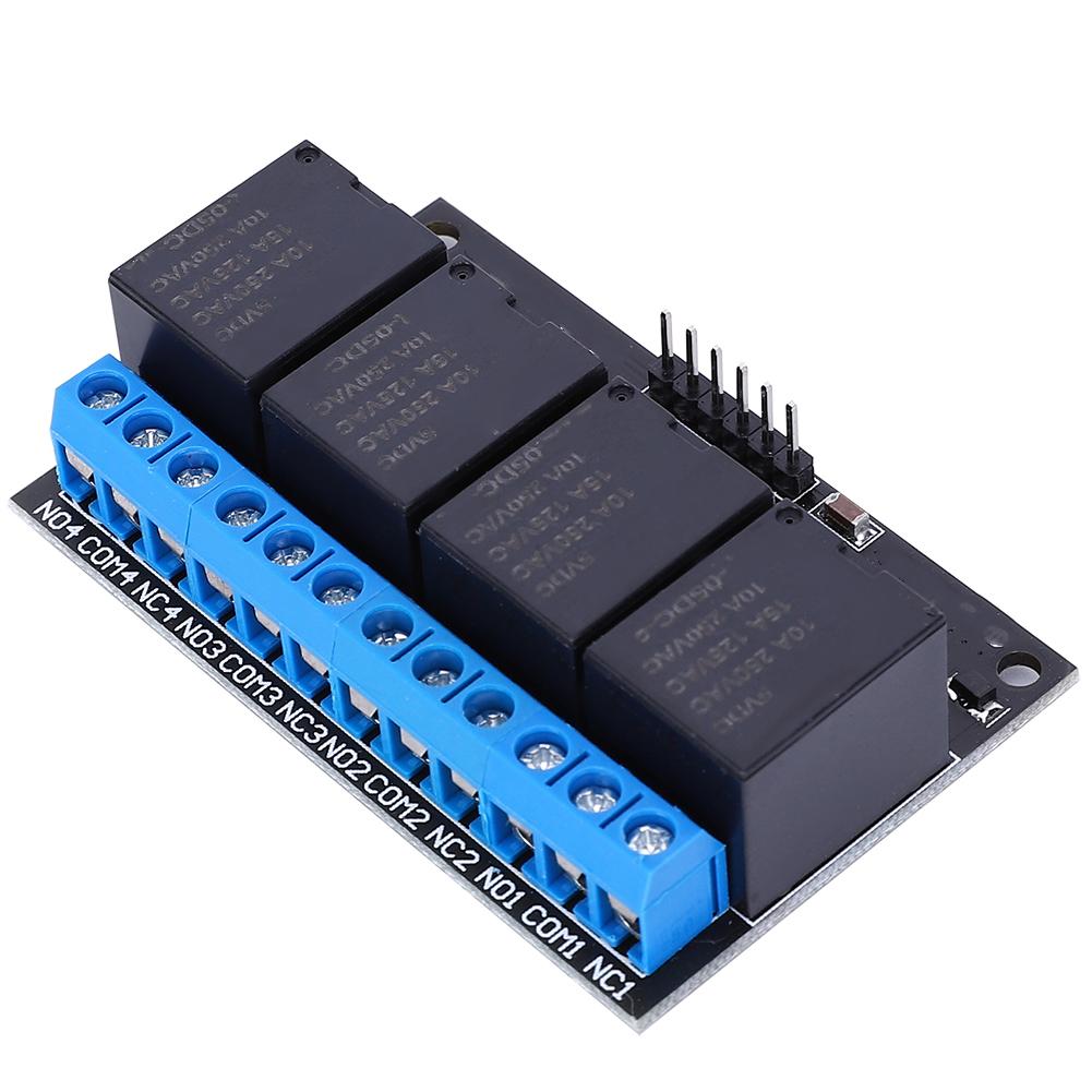 4-Channel Bistable Self-Locking Relay Module Button MCU Low-Level Control  5V Accuracy Low Level Relay Module Relay Module