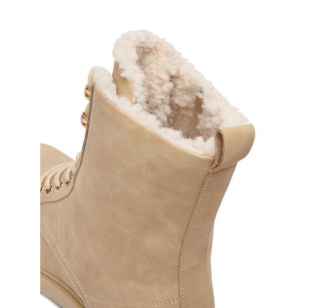 DeeZee HX24016-1 Beige Ankle Boots