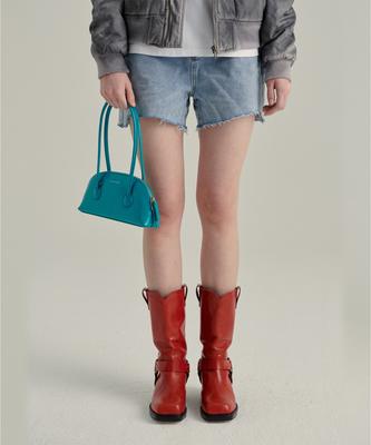 Margesherwood Bessette Shoulder + Strap - Peacock Green Crinkle