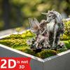 Fairy and Unicorn Garden Stump - Sun Catcher, Outdoor Decoration, Suitable for Potted Plants and Flower Beds, Anniversary Gift