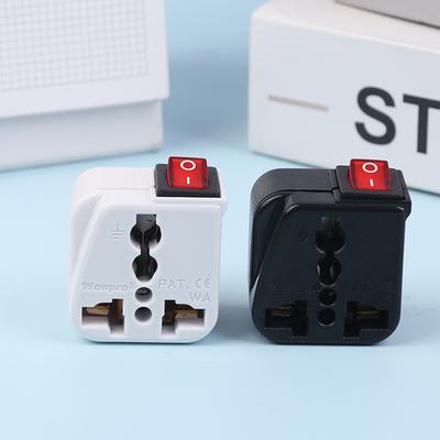 US 2-Pin Steckeradapter Konverter Ac100~250V 10A Mit Haupt Ein/Aus Schalter LED-Anzeige Wsa-6 Elektrischer Steckeradapter