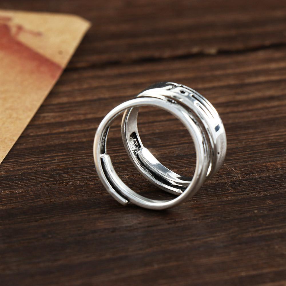 Personality Sun Moon Korean Women Couple Ring Open Ring Fashion Jewelry Finger Rings