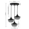 Metal Dual Ring Crystal Pendant Lighting | Flush Mount Ceiling Light, Hanging Ceiling Light Fixture, Hallway Light Fixture, Pendant Chandelier