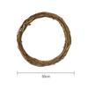 Corona Ghirlanda Anello in Rattan Naturale Essiccato per Natale Artigianato Fai da Te Appeso a Porta Muro Decorazione Forniture per Feste di Matrimonio