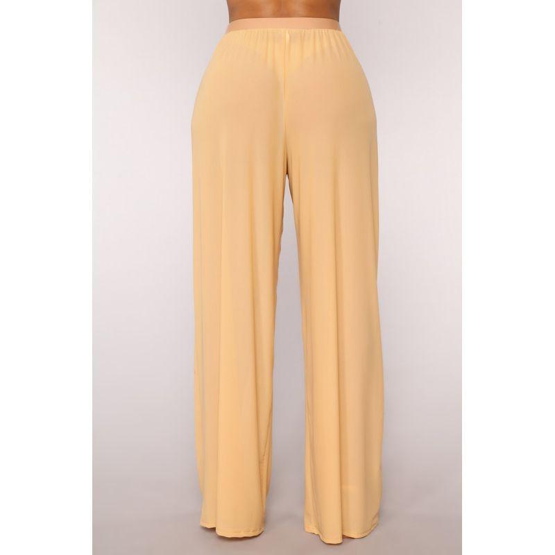 Sexy Solid Color Mesh Wide Leg Pants Sexy Pure Color Mesh Wide Leg Pants