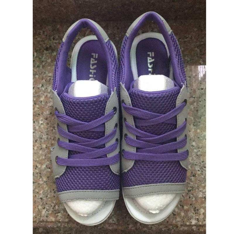 Women Wedges Sandals Mesh Casual Summer Shoes Woman Peep Toe Platform Sandals Plataformas Mujer Sandalias Ladies Shoes WSH3282