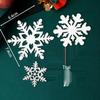 Snowflake Acrylic Cake Toppers for Christmas & Party Desserts