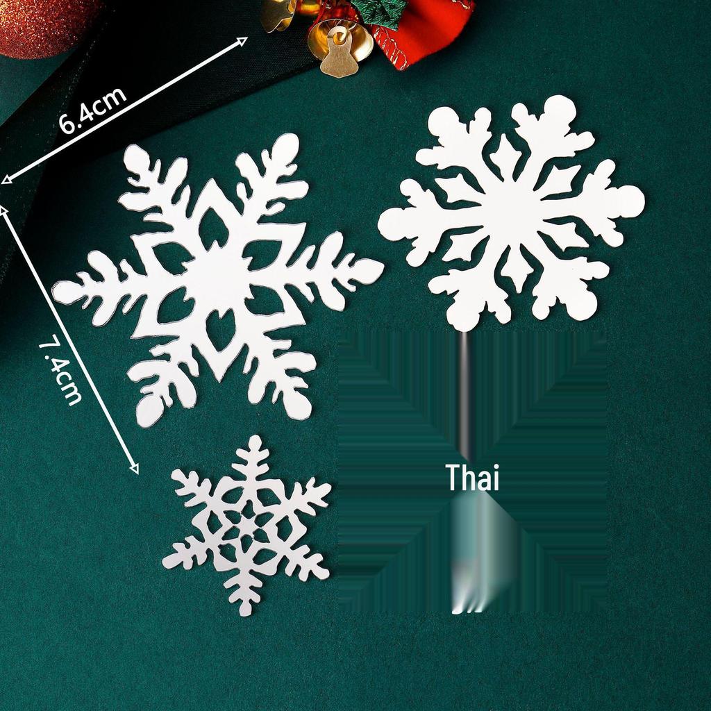 Snowflake Acrylic Cake Toppers for Christmas & Party Desserts