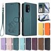 Suitable for Samsung S25 FE phone case with heart-printed cat design, M56 5G flip cover with card slot and wallet function