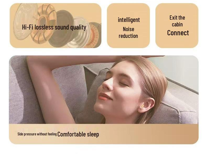 SK19 Bluetooth Earbuds: Ultra-Compact, Long Battery Life, Comfortable Fit, No Flashing Lights
