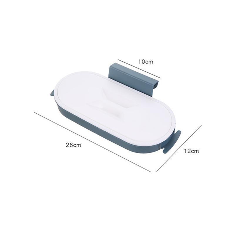 Portable Plastic Garbage Hanging Bag Kitchen Trash Storage Rack Bag Hook Scouring Pad Dry Shelf Holder Kitchen Organzier