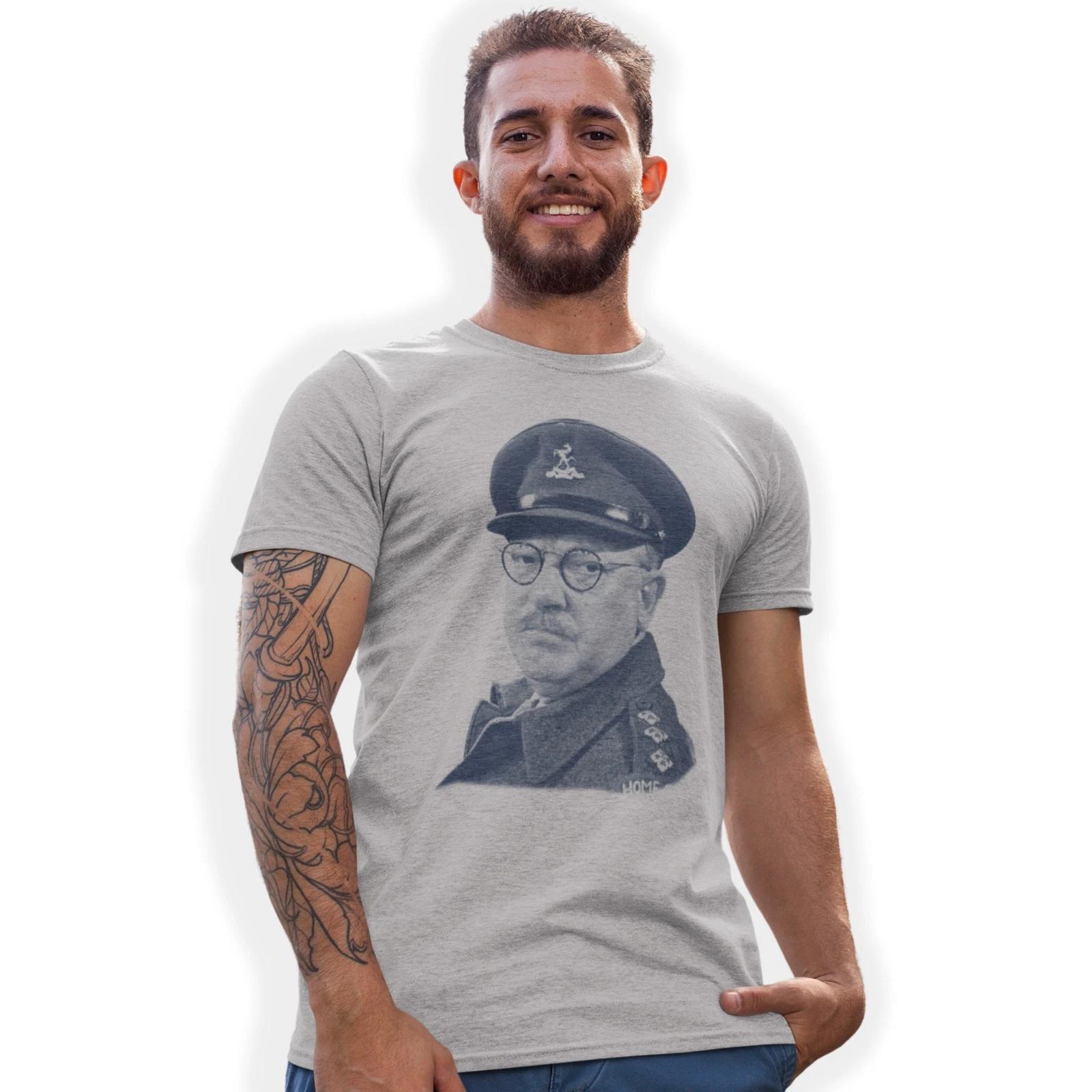 Arthur Lowe Captain Mainwaring T-Shirt Classic Comic Actors Birthday Gift S