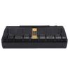4 Port Power Tool Battery Charger Fit for DCB104 DCB127 DCB182 DCB184 DCB200 Lithium Ion Battery Charging Station Black
