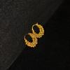 New Floral Firework Hoop Earrings - Versatile, Shiny, Light Luxury Jewelry for Women