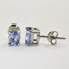 Blue Sapphire 925 Sterling Silver Earring Gemstone Natural Certified Oval Cut