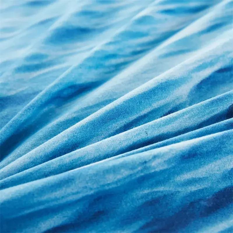 3D Ocean Waves Bedding Set Queen Size Soft Summer Sea Beach Duvet Cover Set Hawaiian Tropical Print Comforter Cover Pillowcases