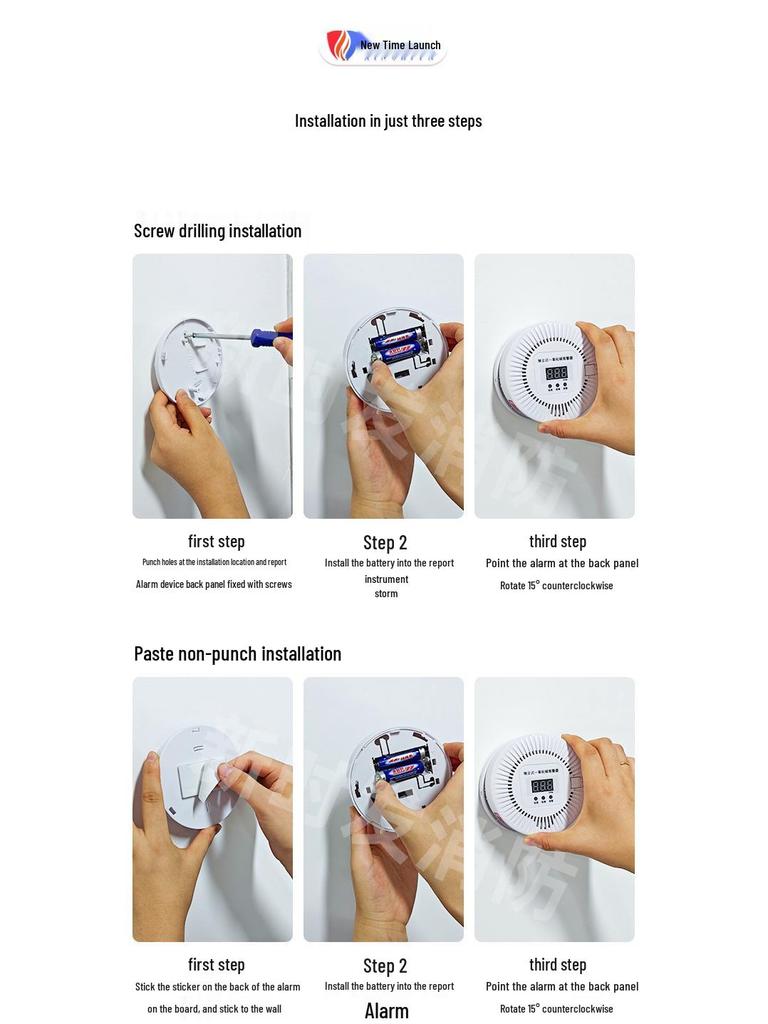 Home & Outdoor Carbon Monoxide Detector with CO and Smoke Detection