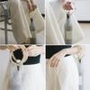 Handcrafted Wine Tote Handmade Wine Sleeve Marble Resin Handle Water Bottle Holder Practical Insulation Cup Bags