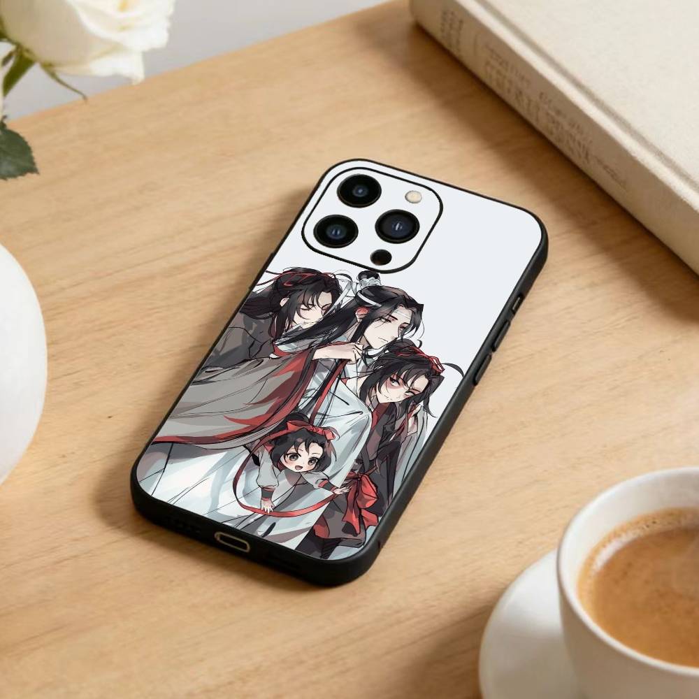 Großmeister M-Dämonische Kultivierung Handyhülle Für iPhone17,16,15,14,13,12 Plus,Max Weiches Silikon Schwarze Hülle