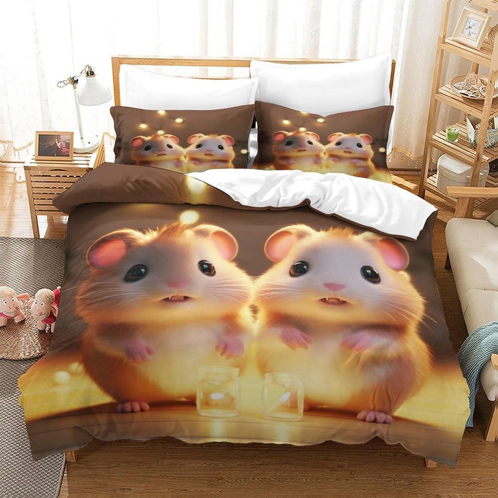 Mouse Duvet Cover Sets For Children Comforter Covers Lightweight Down Room Decor Queen Size 2 Pillowcases 1 Duvet Cover No Quilt