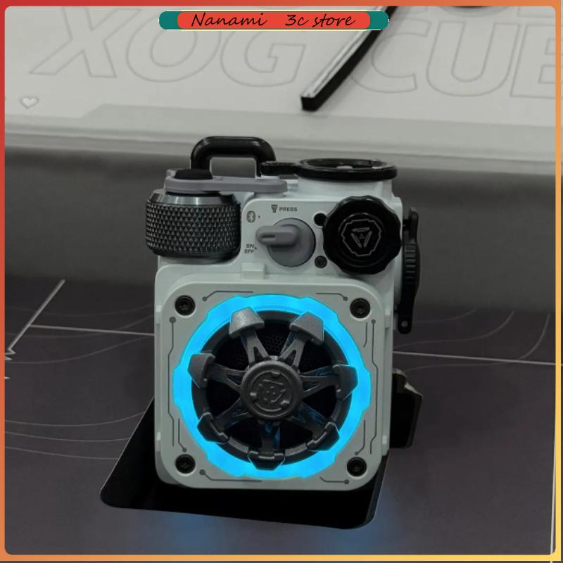 New Muzen Cyber Cube-Pro Bluetooth Audio Bluetooth 5.0 Portable Speaker with Fidget Spinner Crystal Clear Sound with RGB Led