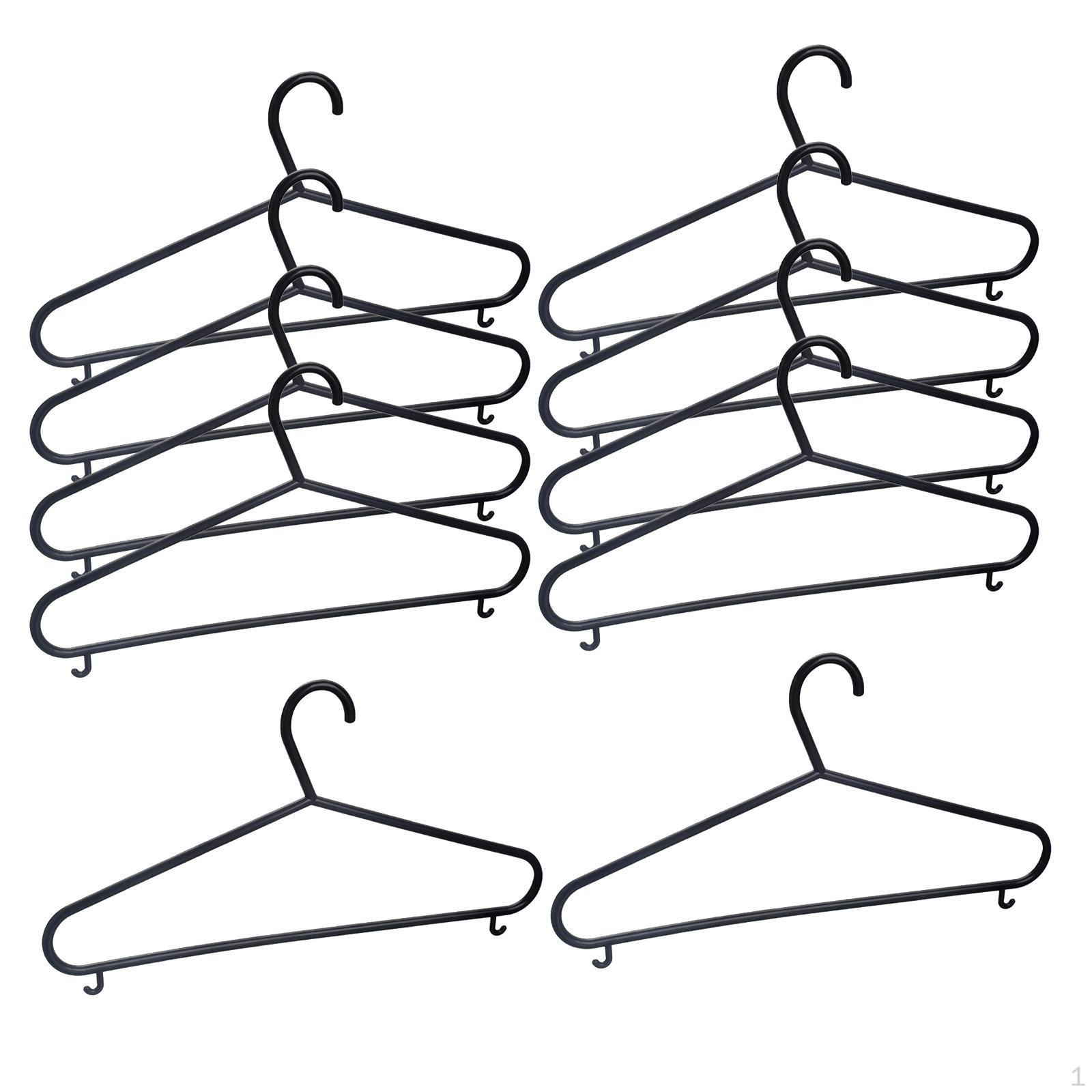10 вешалок для одежды многофункциональный держатель для одежды органайзер для гардероба чёрный 849₽