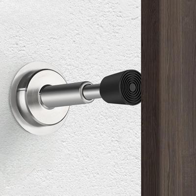 Adjustable Door Stopper,Stainless Steel Door Stop with Rubber Bufferr,Hydraulic Heavy Duty Door Holder Doorstops