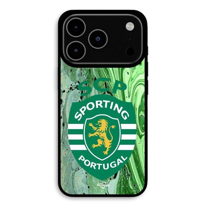 Case For iPhone 17 Pro Max SCP sporting portugal green background Maniacase nero