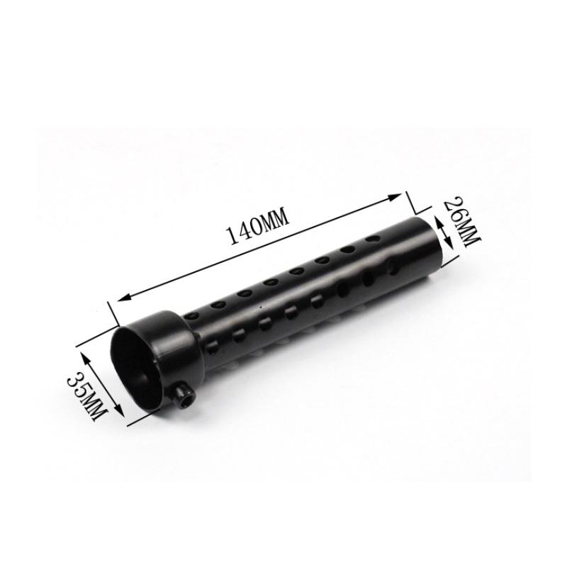 Universal Motorcycle Silver Exhaust  Noise Sound Eliminator Exhaust Adjustable Muffler  35mm/42mm/45mm/48mm/60mm