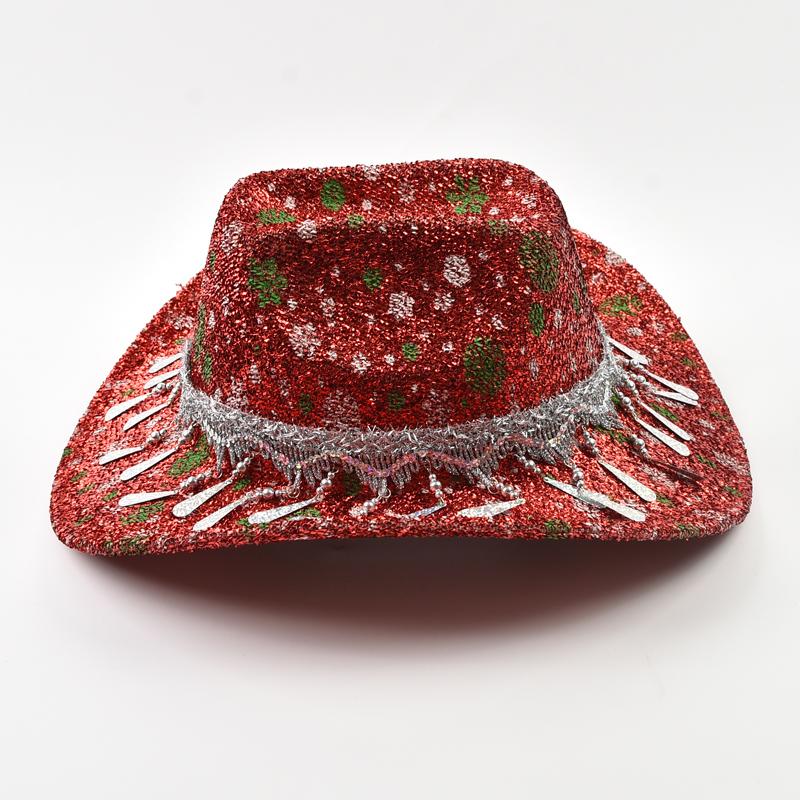 Roll Up Brim Western Style Cowboy Hat Fashion Party Dress Fedora Hat Festival Costume Party Play Cowgirl Hat